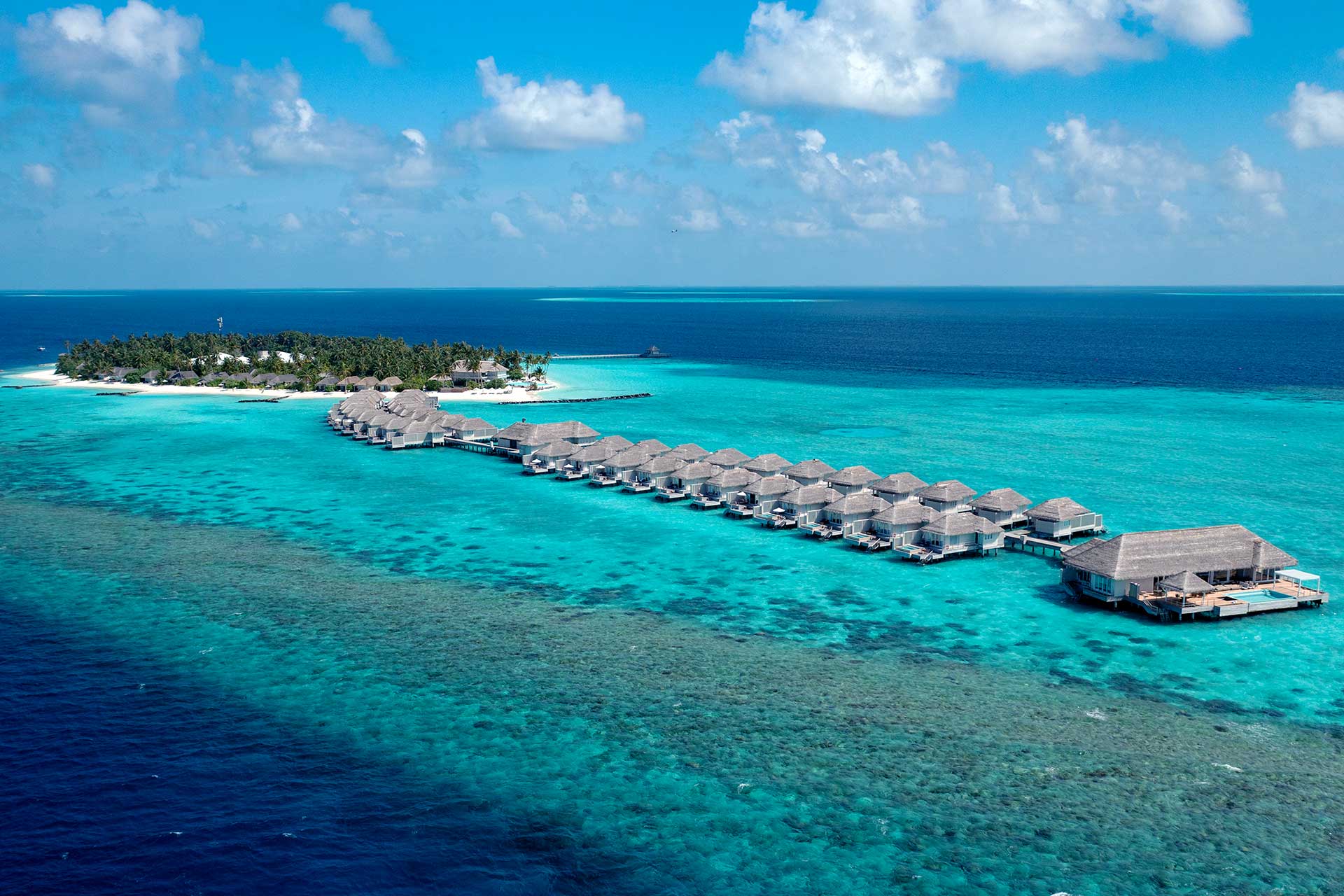 Aerial Baglioni Resort Maldives