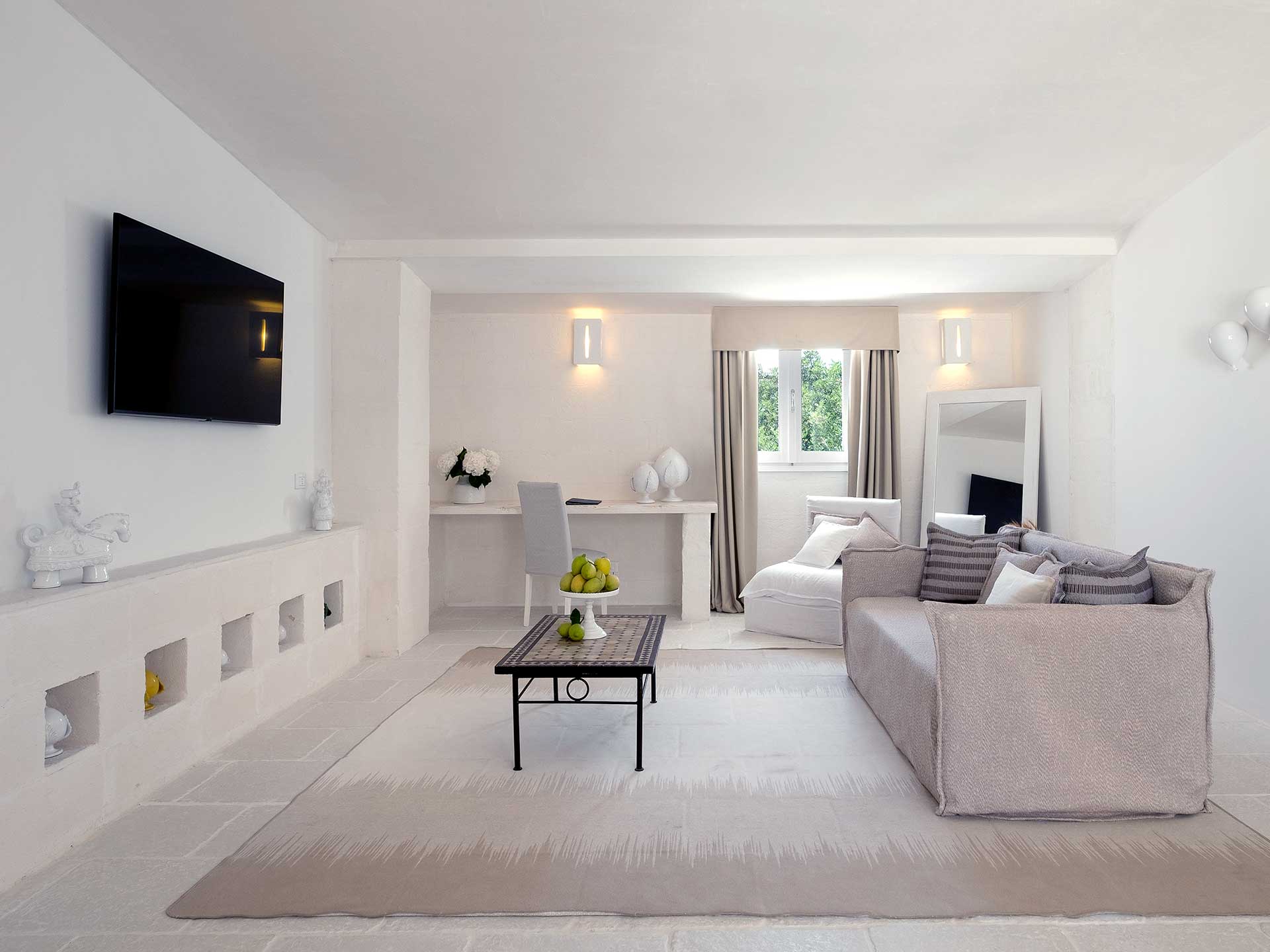 Living Room Otranto Suite Baglioni Masseria Muzza